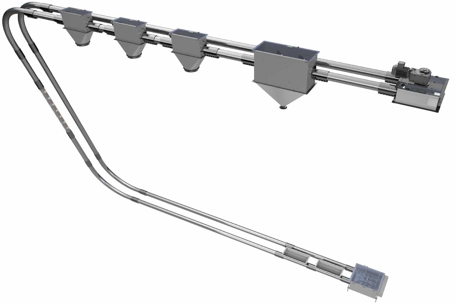 U-Shape Tubular Conveyor Layout