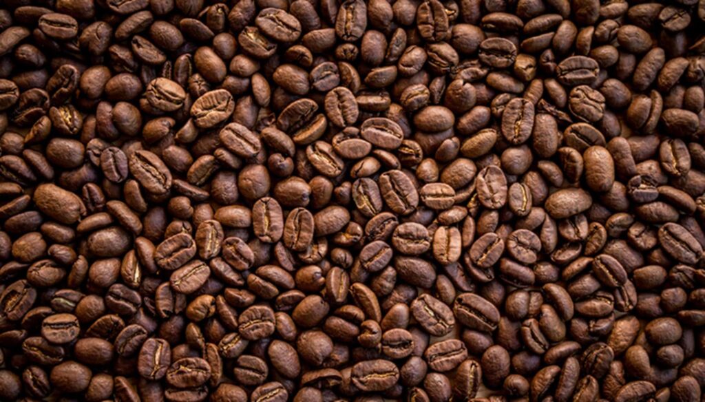 Un tas de grains de café 