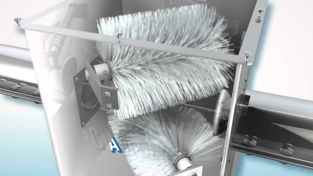 Animation de nettoyage des chemins de câbles