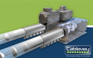 3D Render of a tubular drag conveyor system